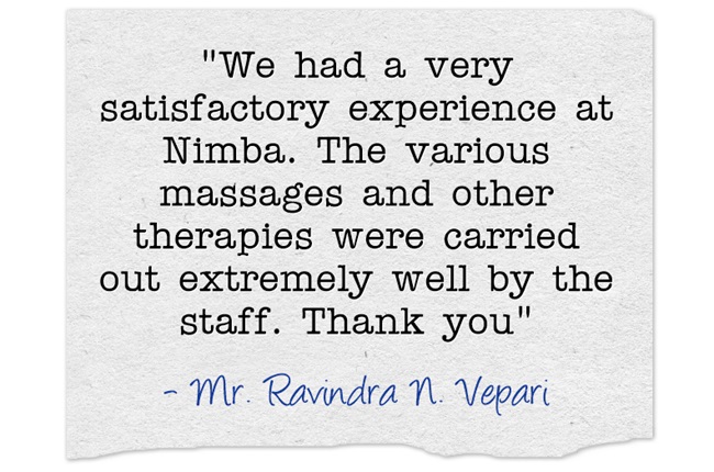 Naturopathy is the way of life we choose, thanks Nimba